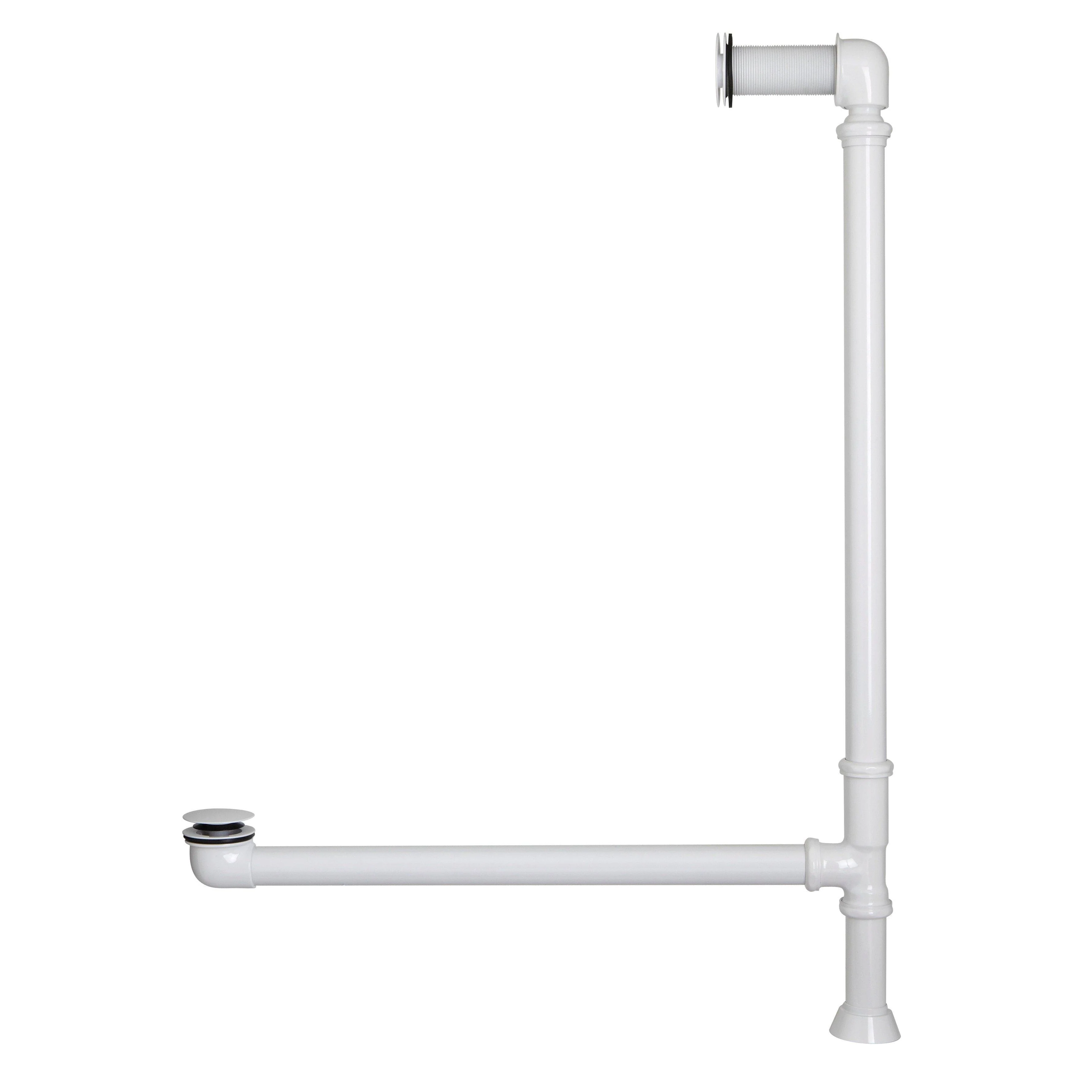 Signature Hardware SH439084WH Extended Pop-Up Tub Drain