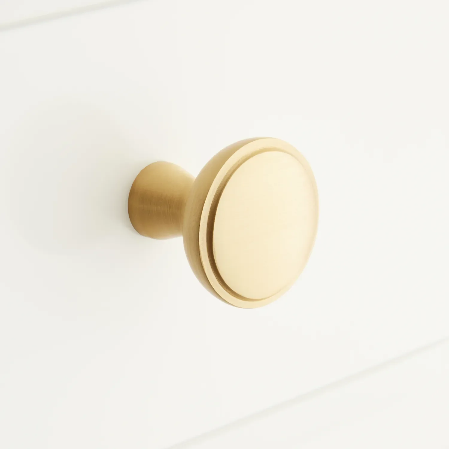 1-1/4" Strasbourg Brass Cabinet Knob - Satin Brass