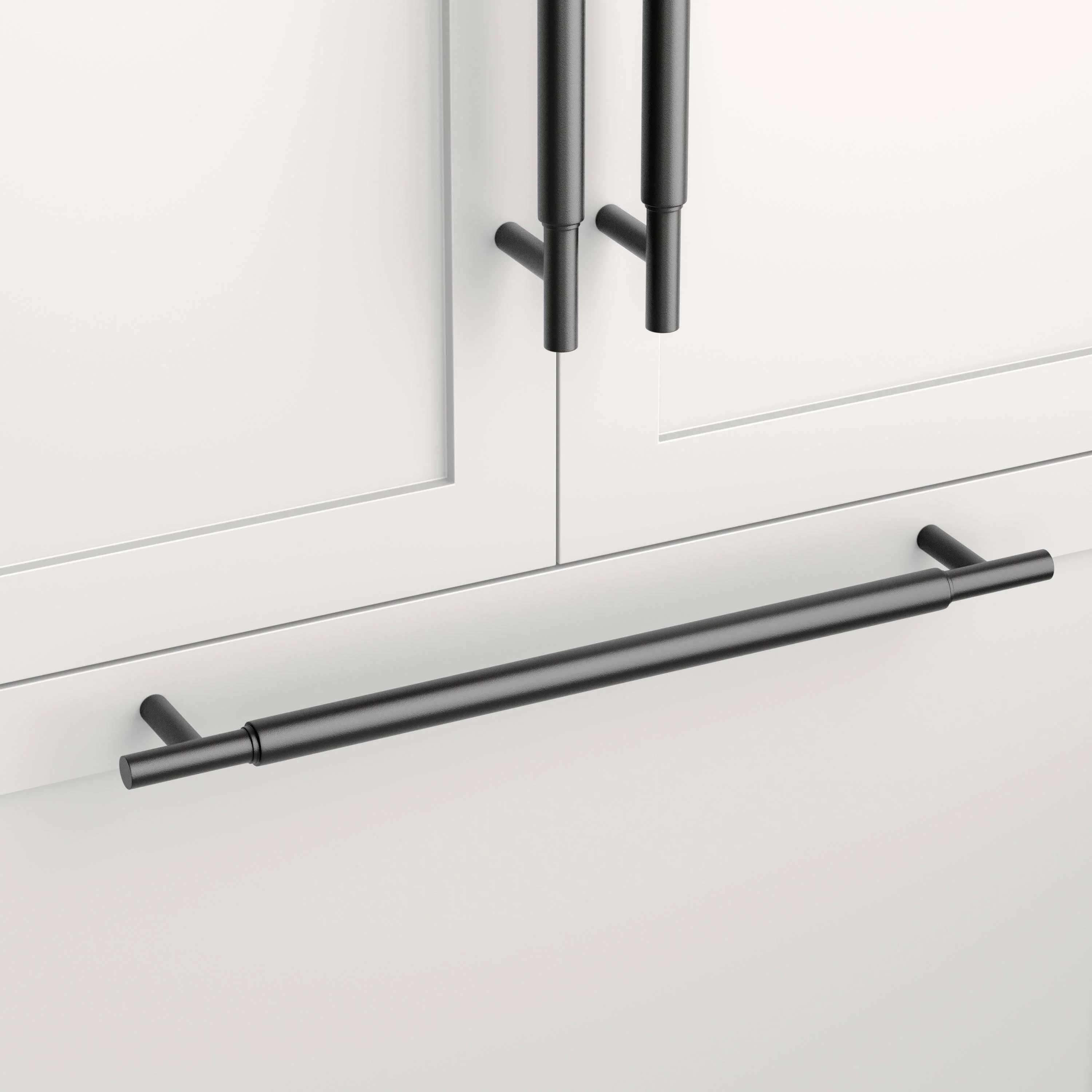 12 SOLID BRASS APPLIANCE PULL MATTE BLACK