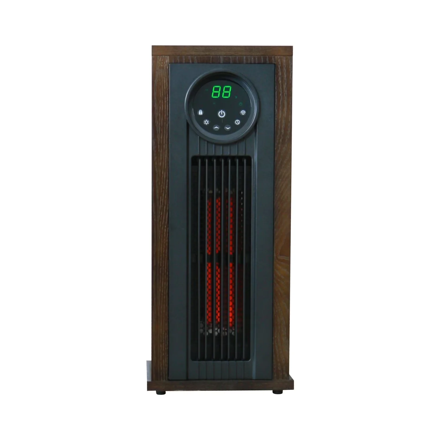 23" 1500W Infrared Tower Heater with UV LED Light - Image 4