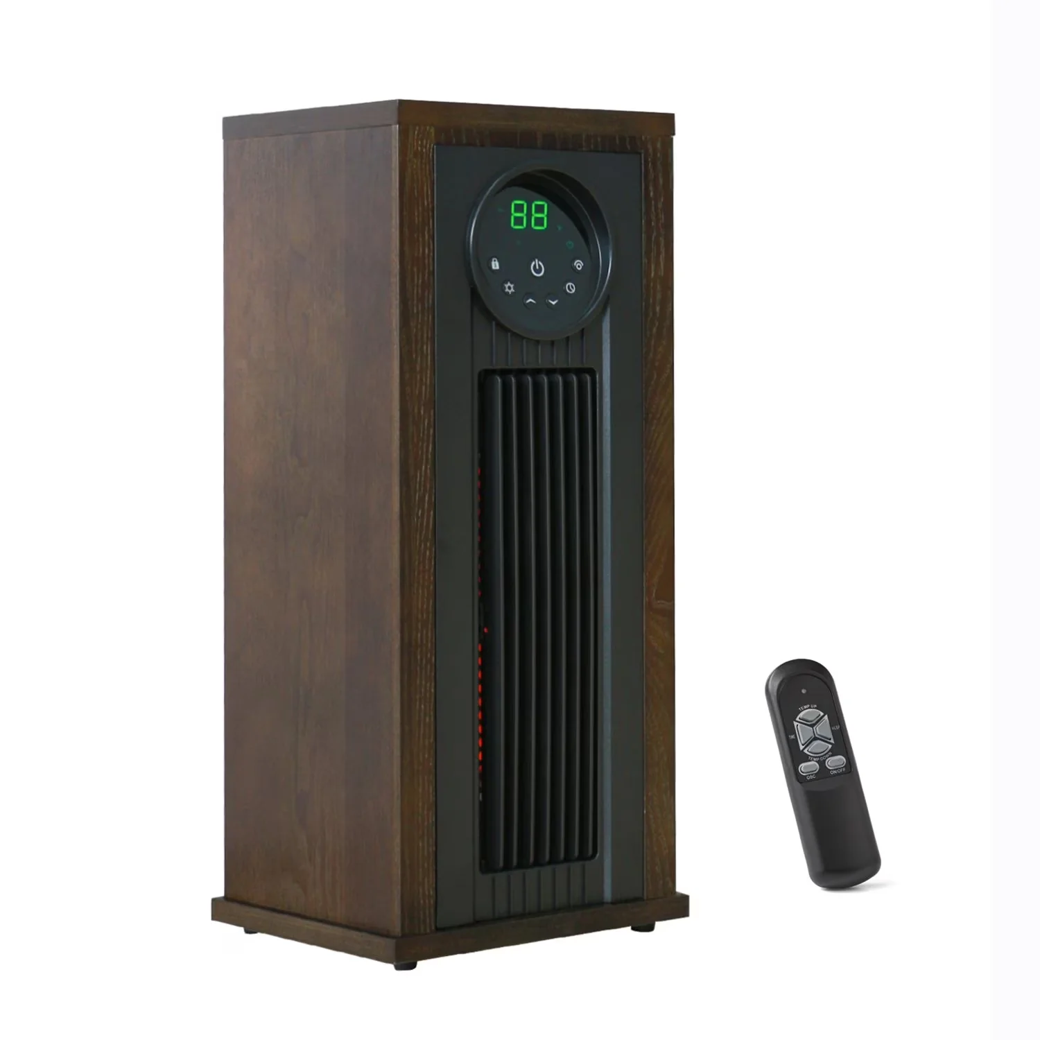 23" 1500W Infrared Tower Heater with UV LED Light - Image 5