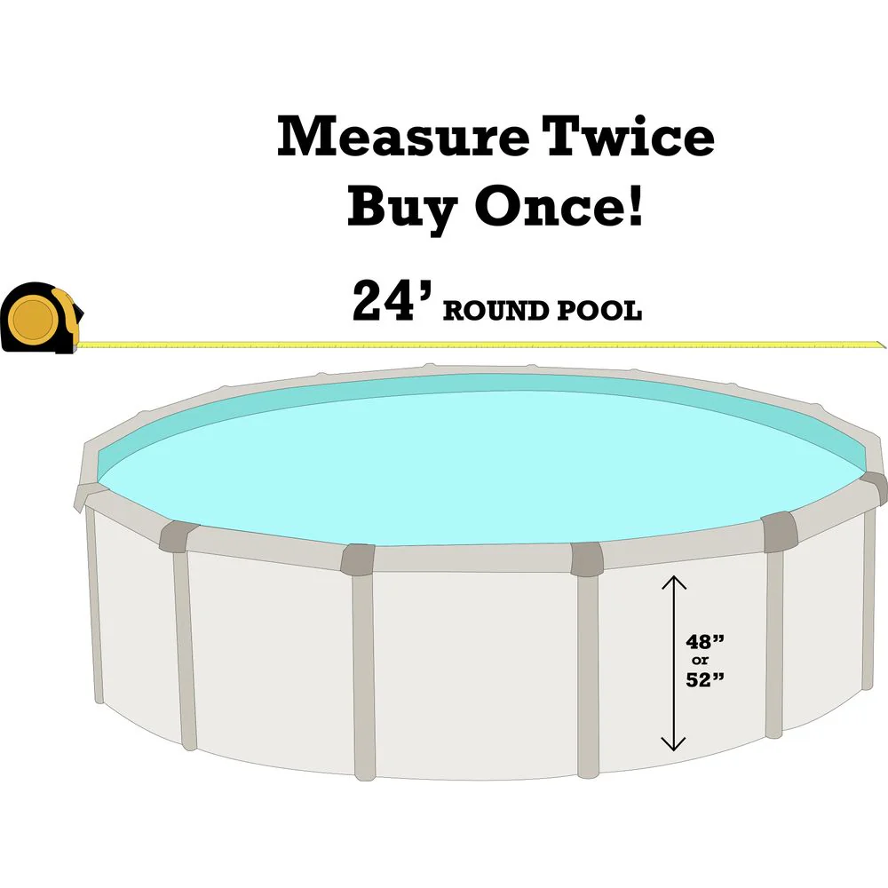24' Round Overlap Boulder Swirl Above Ground Swimming Pool Liner-25 Gauge - Image 2