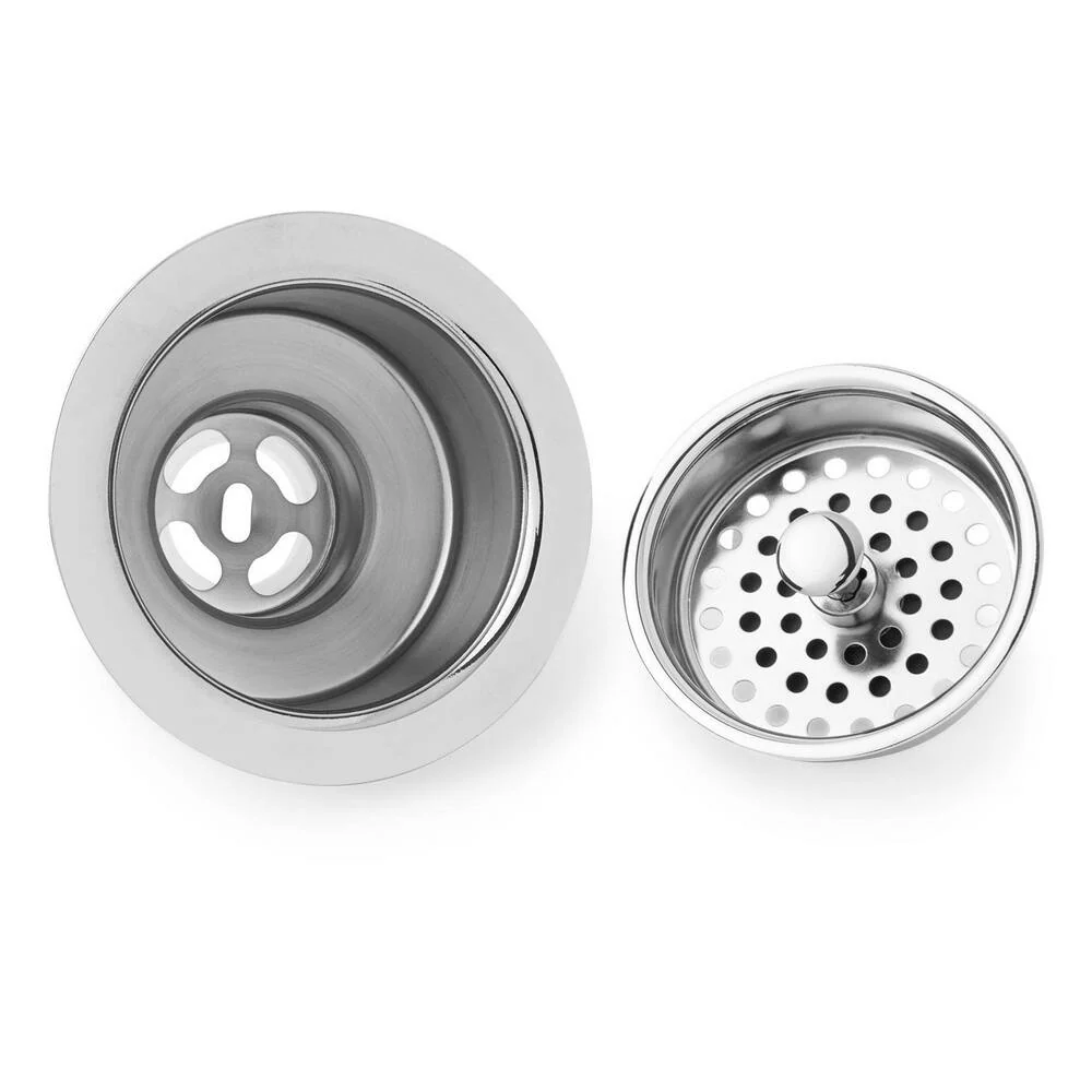 3-1/2" Kitchen Sink Basket Strainer - CP