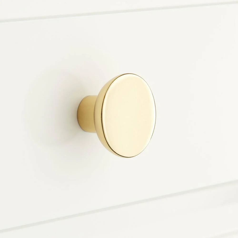 3-3/4" Colmar Solid Brass Cabinet Pull - Satin Brass
