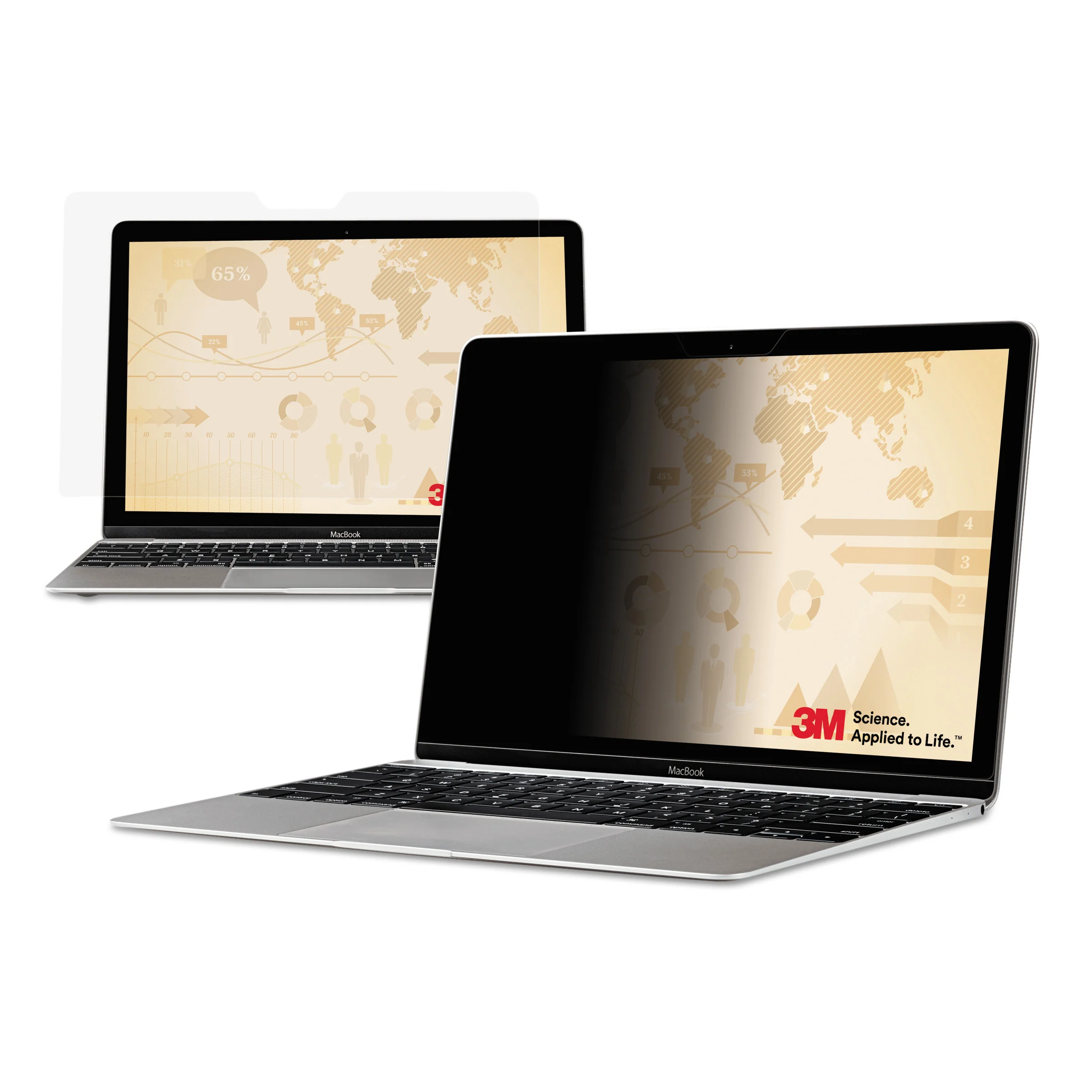 3M Blackout Frameless Privacy Filter for 23.8" Widescreen Notebook, 16:9