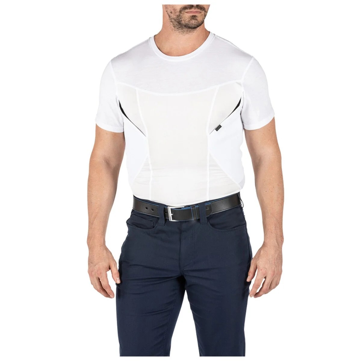 5.11 TACTICAL 41222-010 Mens 5.11 Cams Base layer Compression Shirt Medium White - Image 3