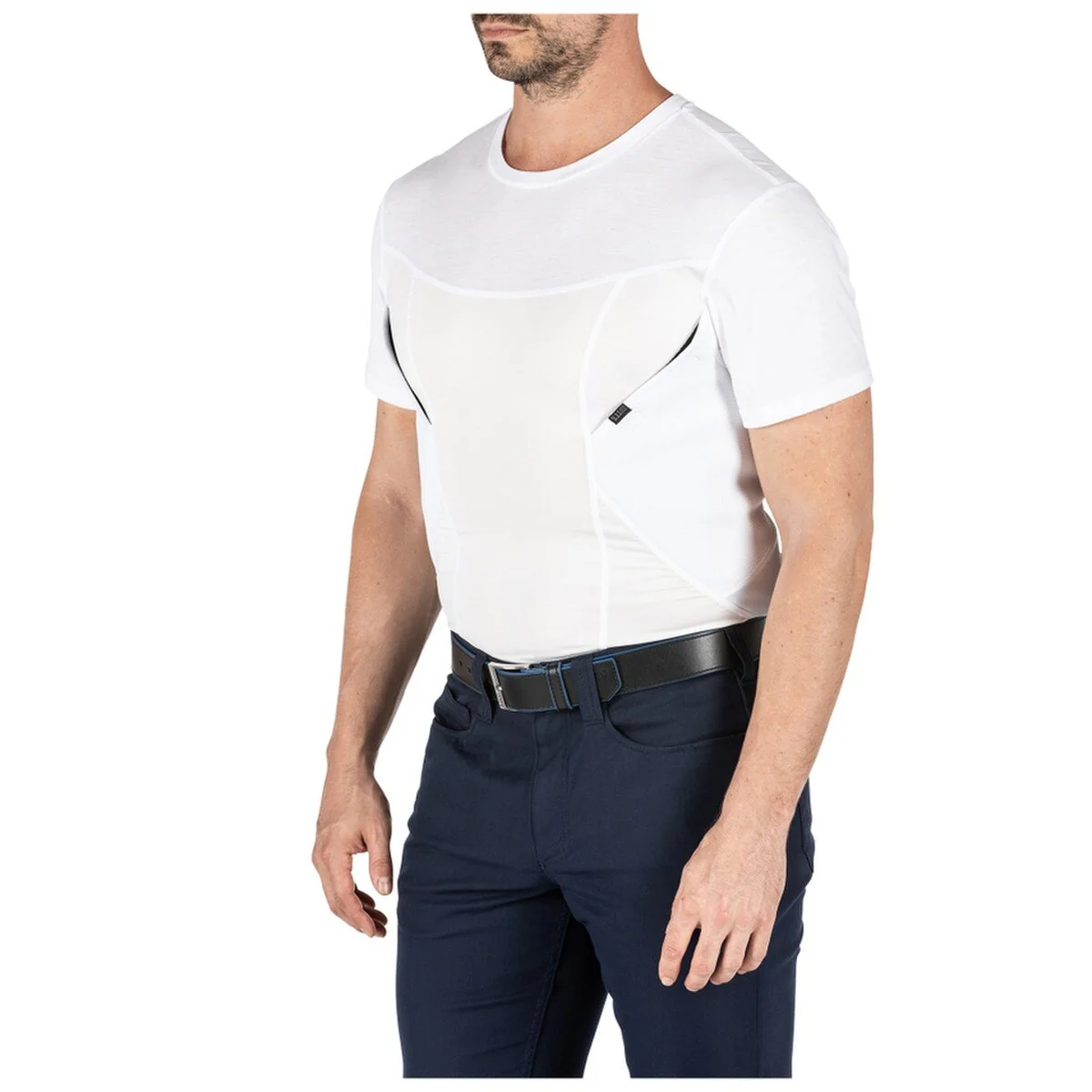 5.11 TACTICAL 41222-010 Mens 5.11 Cams Base layer Compression Shirt Medium White - Image 4