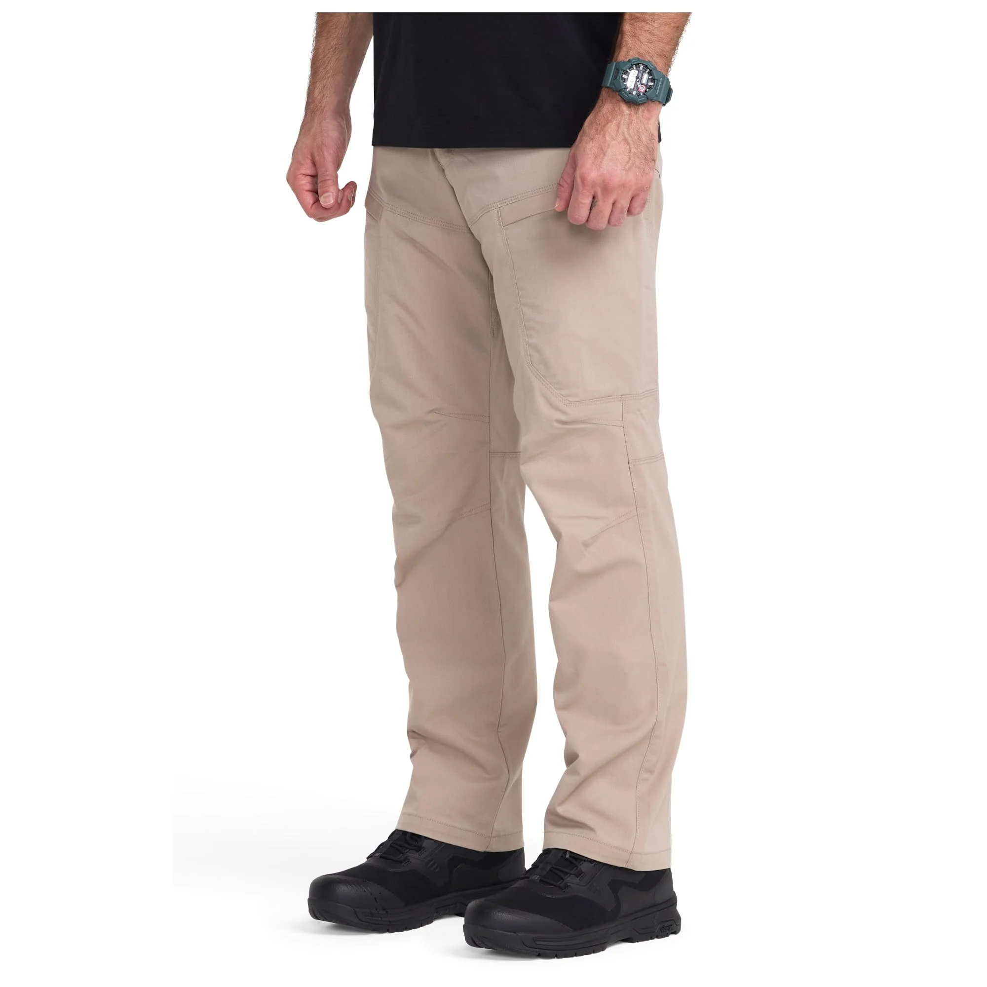 5.11 Tactical Apex Cargo Pants, Men's, Khaki, Regular Fit, Gusseted Construction, 10 Pockets, 30W x 32L, 74434ABR-055-30-32 - Image 2