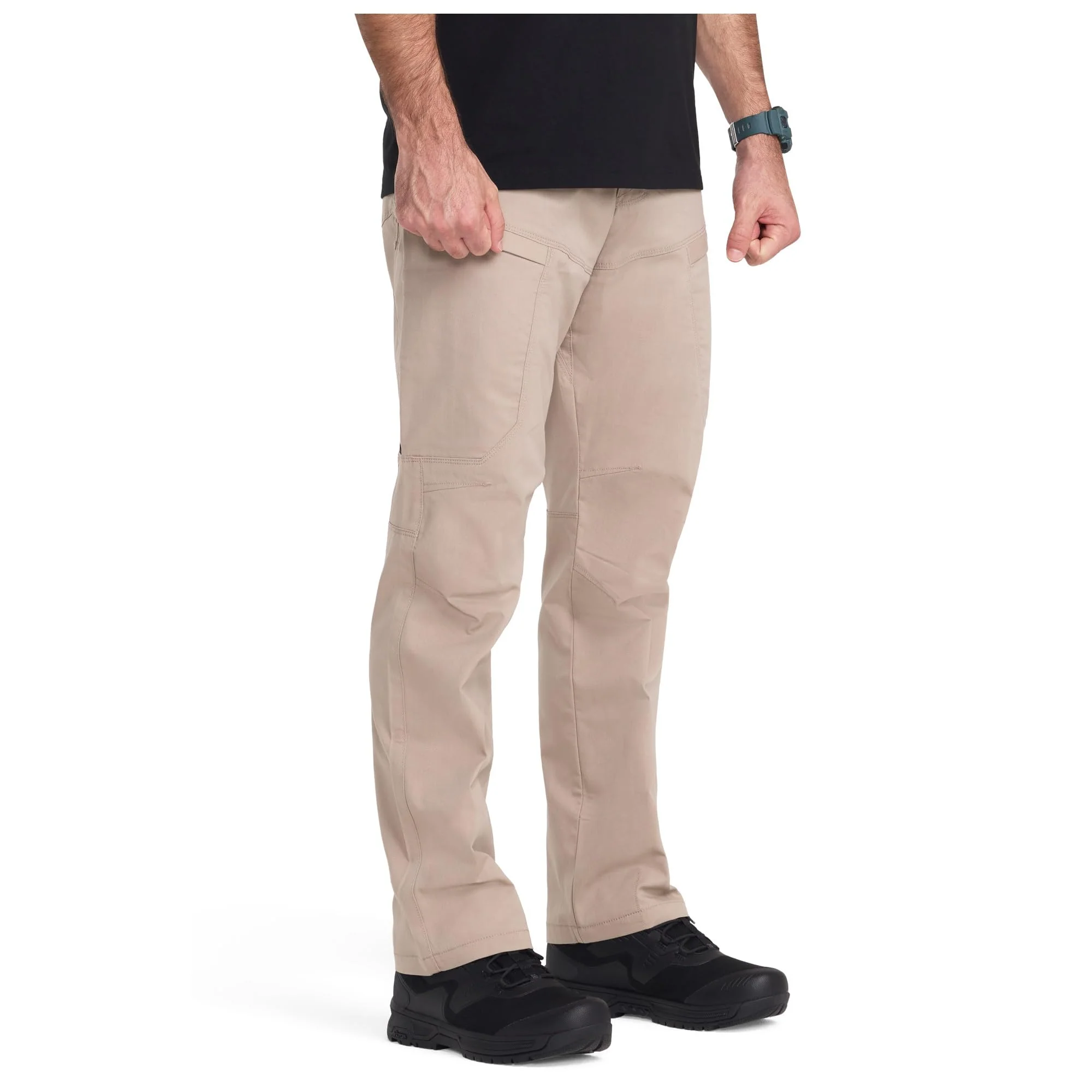 5.11 Tactical Apex Cargo Pants, Men's, Khaki, Regular Fit, Gusseted Construction, 10 Pockets, 30W x 32L, 74434ABR-055-30-32 - Image 3