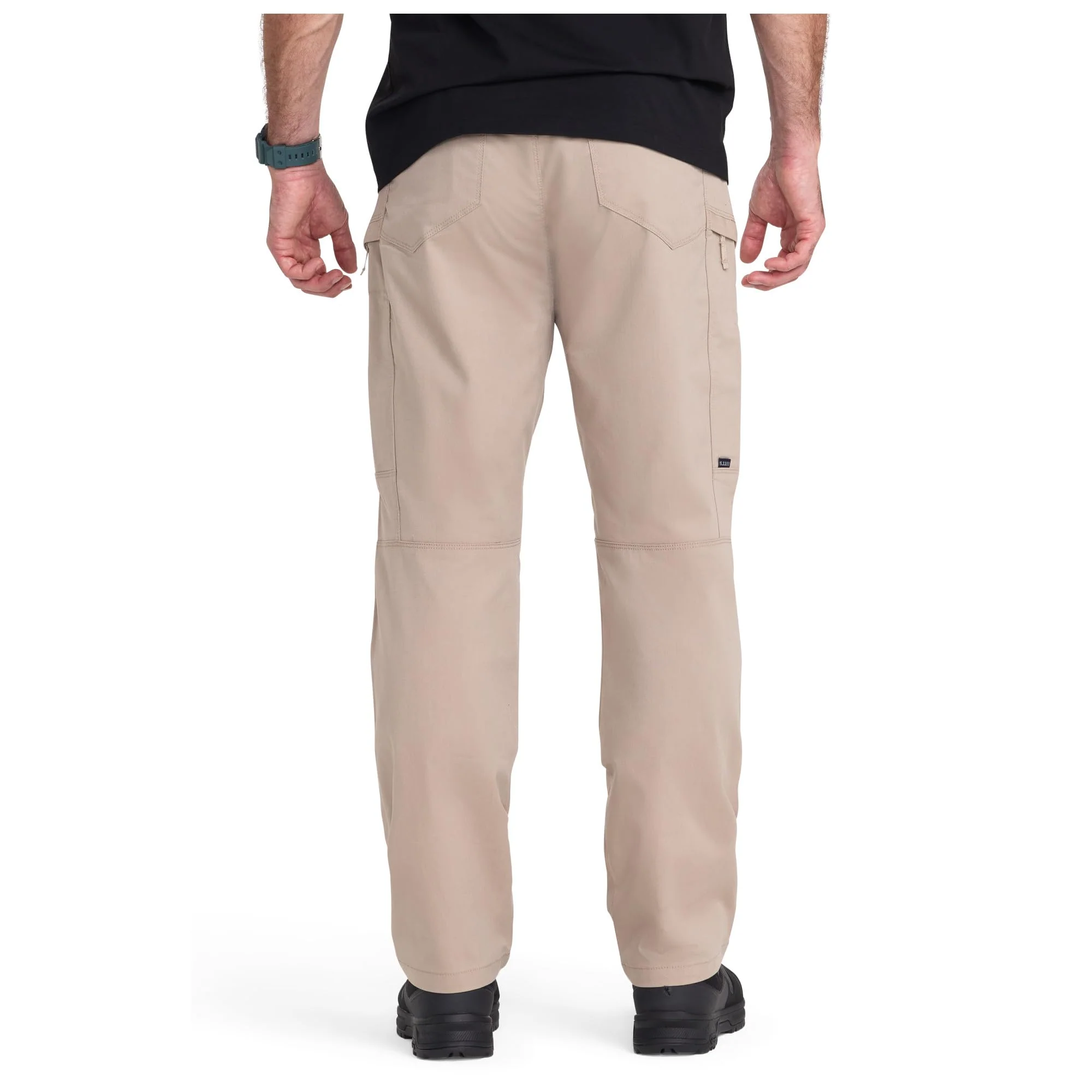 5.11 Tactical Apex Cargo Pants, Men's, Khaki, Regular Fit, Gusseted Construction, 10 Pockets, 30W x 32L, 74434ABR-055-30-32 - Image 4