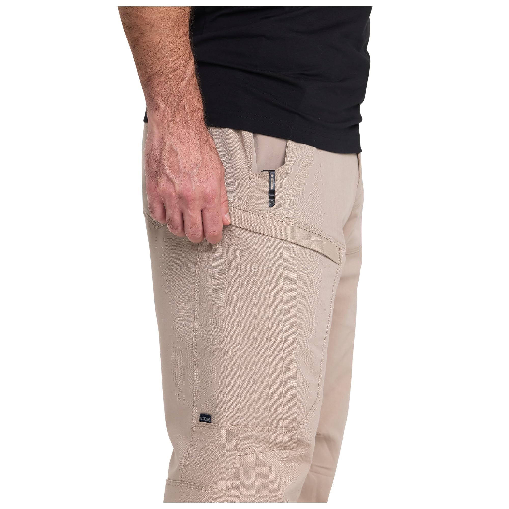 5.11 Tactical Apex Cargo Pants, Men's, Khaki, Regular Fit, Gusseted Construction, 10 Pockets, 30W x 32L, 74434ABR-055-30-32 - Image 5