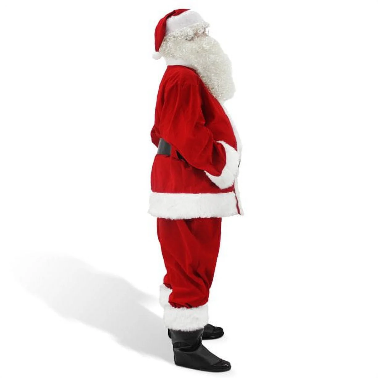 ABALAGU Deluxe Santa Costume for Men Santa Claus Suit, XL - Image 3