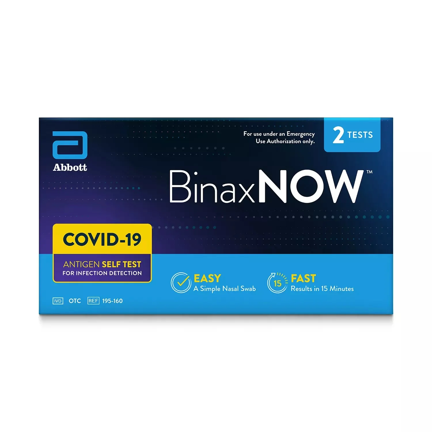 Abbott 195260 Covid19 Antigen Self Test 2 ct.