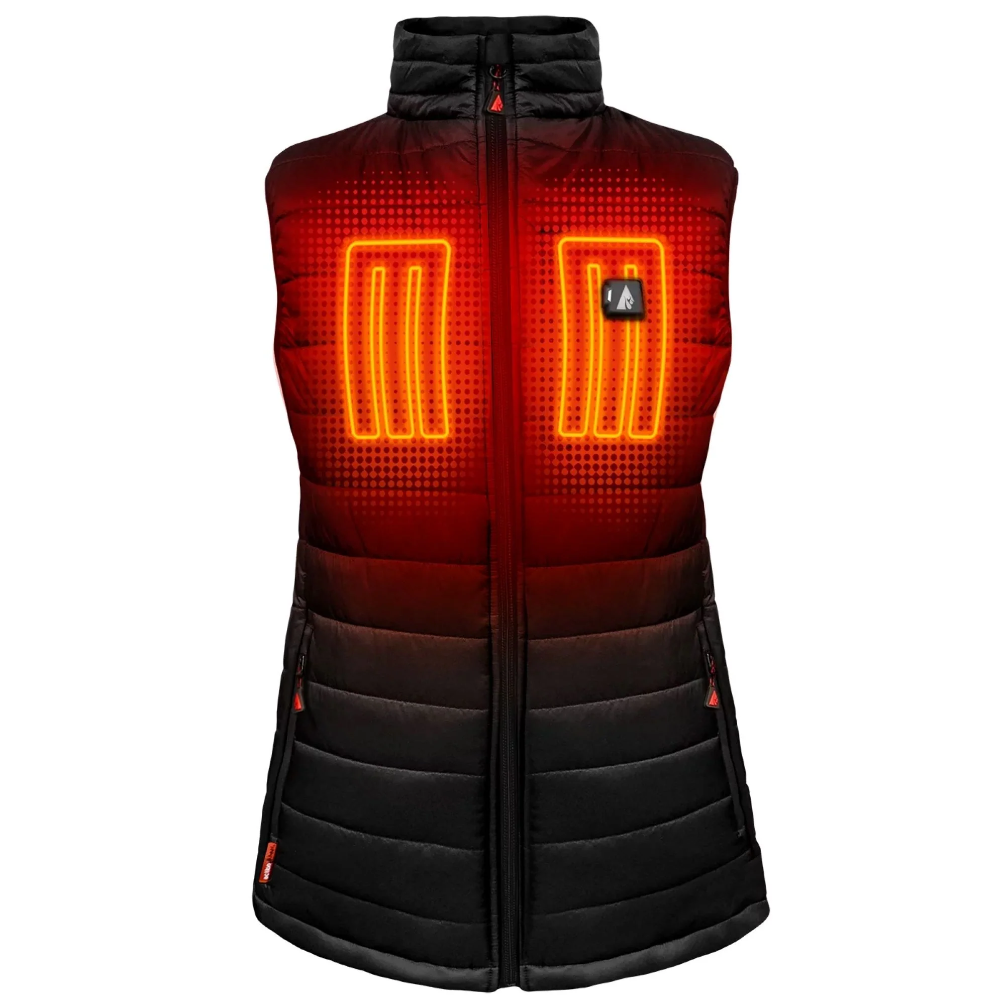 ActionHeat VIPRB-AHPVST-5V-W-B-L Women's 5V Battery Heated Puffer Vest, L