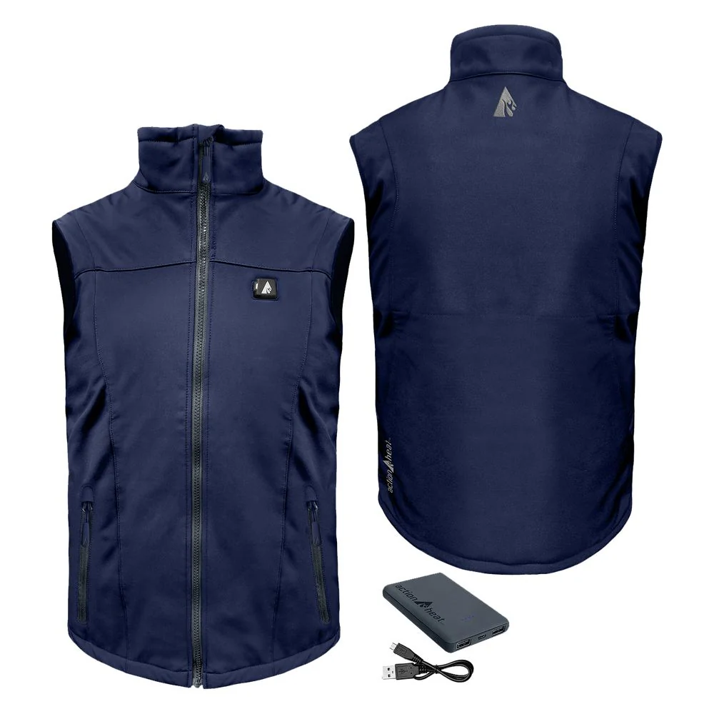 ActionHeat AH-VST-5V-M-N-L 5V Battery-Heated Softshell Vest for Men, L, Navy - Image 3
