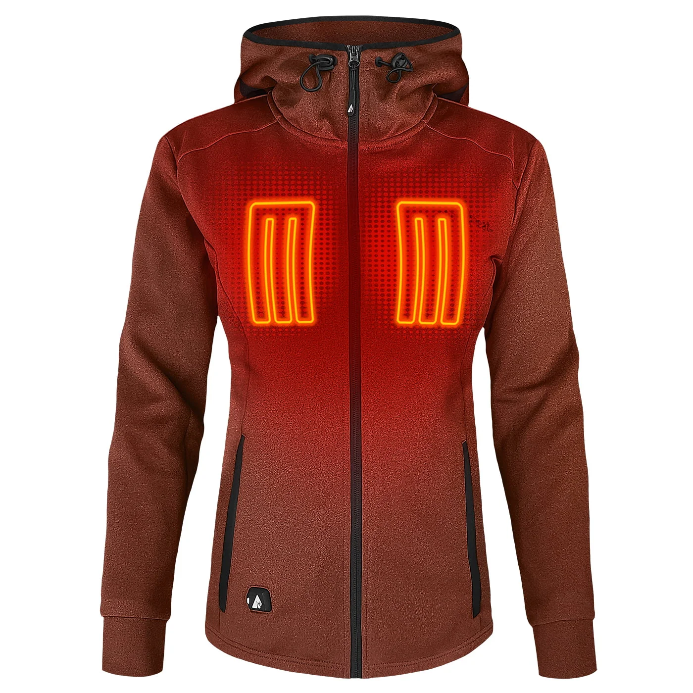 ActionHeat AH-5V-6000 5V Battery Heated Slim-Fit Hoodie for Ladies - Picante - S