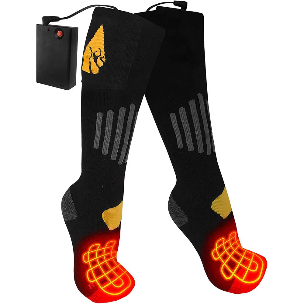 ActionHeat AH-SK-AA-02-L-XL AA Battery Heated Socks - Unisex Cotton Warm Socks w/Built-in Heating Panels, Heat Reflective Technology, 4.5V Heating Socks Large-X-Large - Image 6