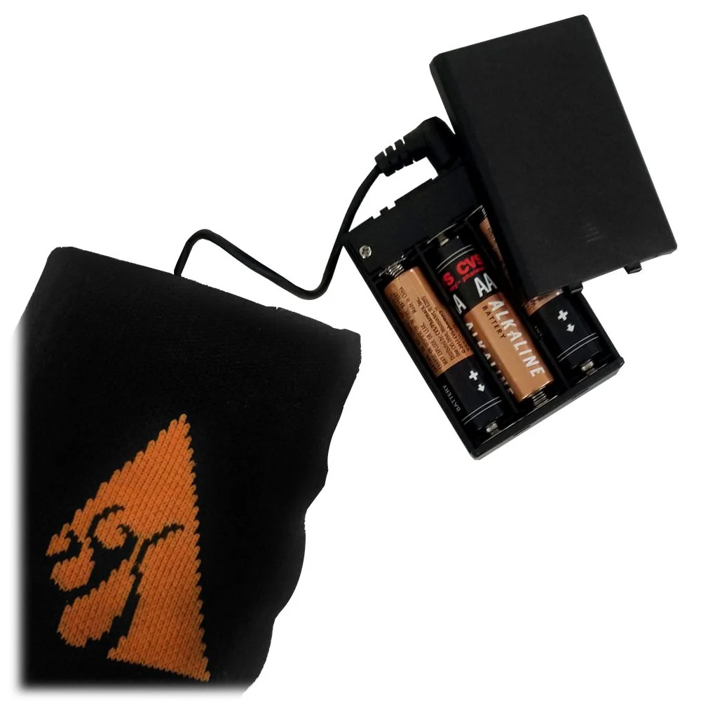 ActionHeat AH-SK-AA-03 AA Battery Heated Wool Socks, S-M - Image 3
