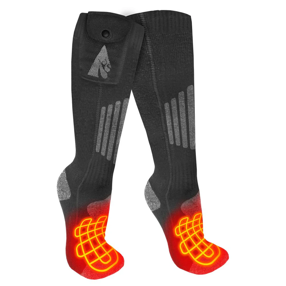 ActionHeat Men's Cotton 3.7V Rechargeable Heated Socks 2.0 with Remote, L/XL - Image 2