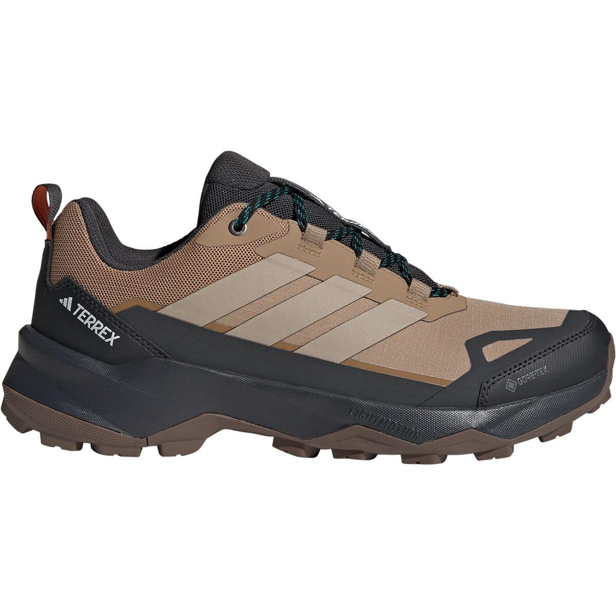 adidas Terrex Skychaser AX5 Gore-TEX Waterproof Hiking Shoes, Cardboard/Blanch Cargo/Semi Impact Orange, Size 12, Medium JH7801