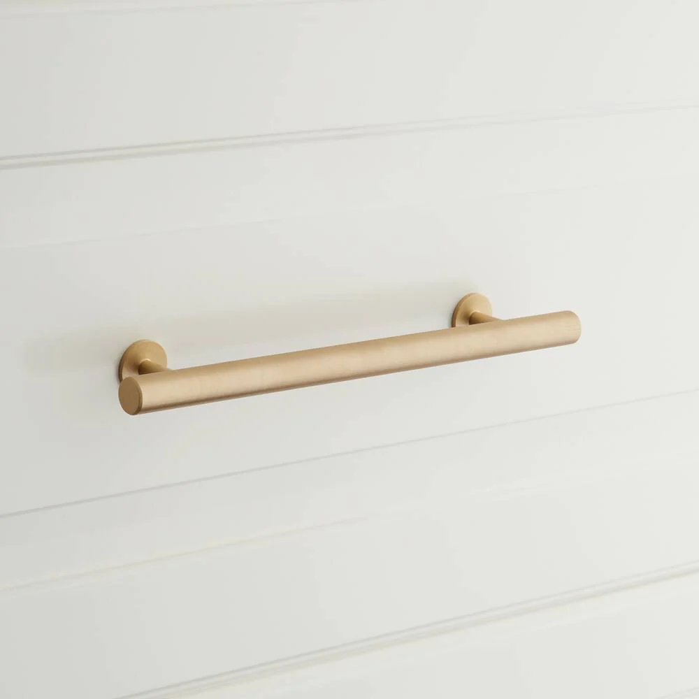 Adjustable Round Brass Drawer Pulls-cc 2.5",3",4"-Satin Brass