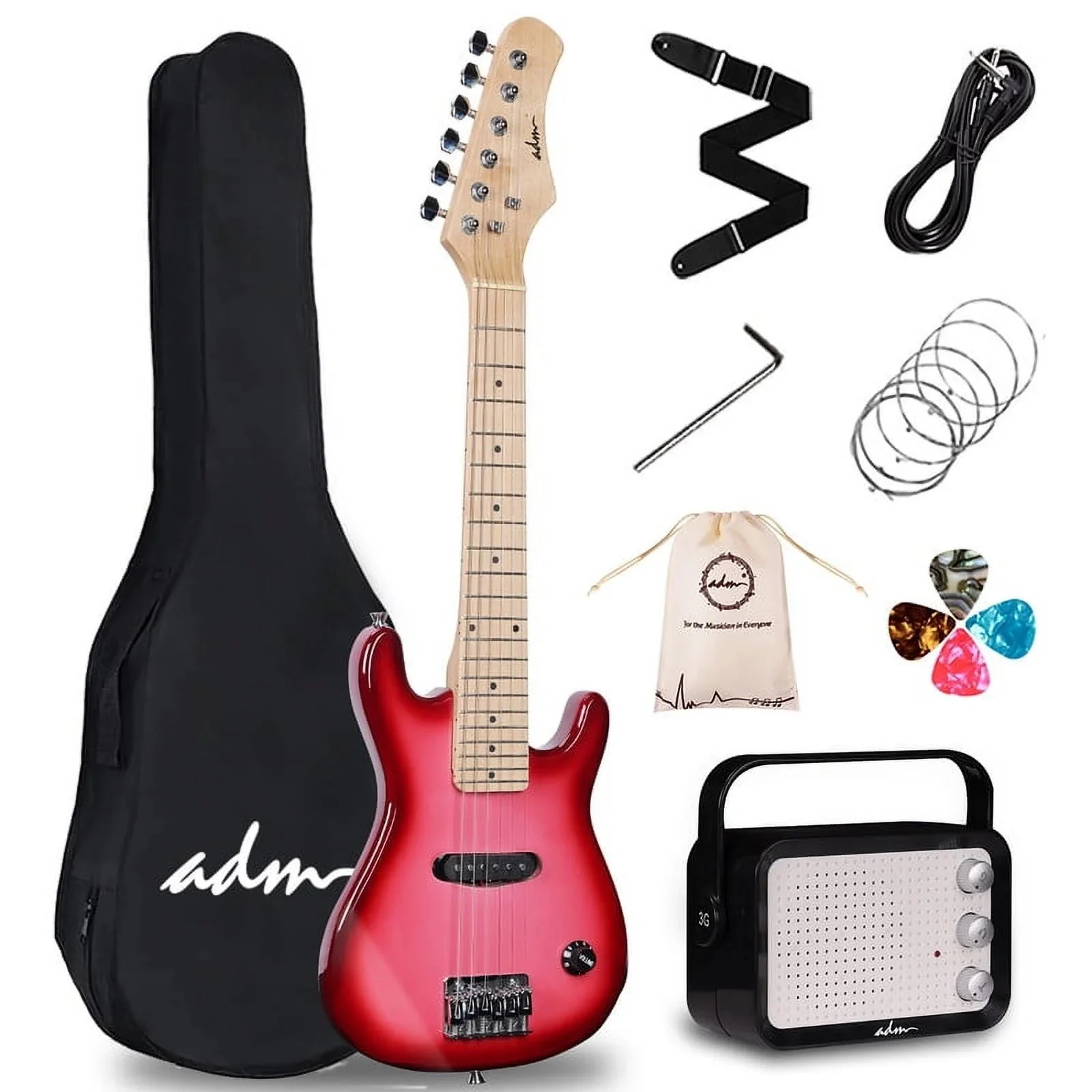 ADM 30 inch Kids Electric Guitar Beginner Kit - Image 2