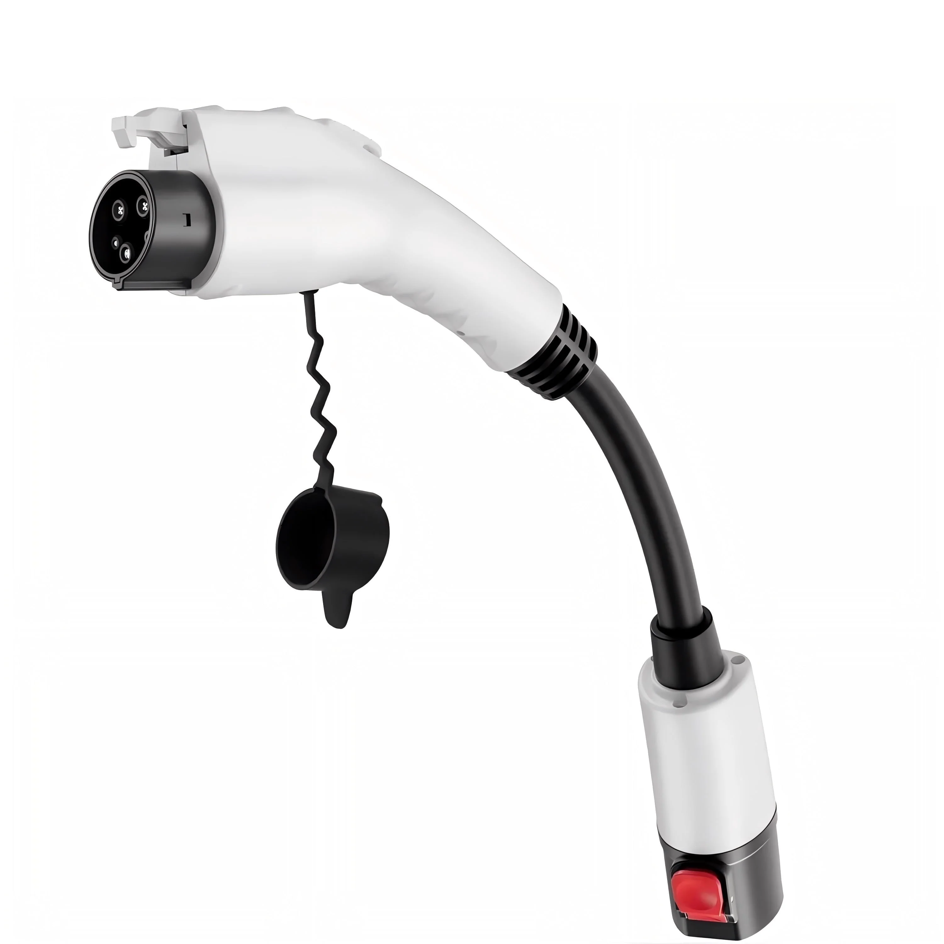 Adsafe Tesla to J1772 Adapter, 60 Amp, 250V Fast Charger, White