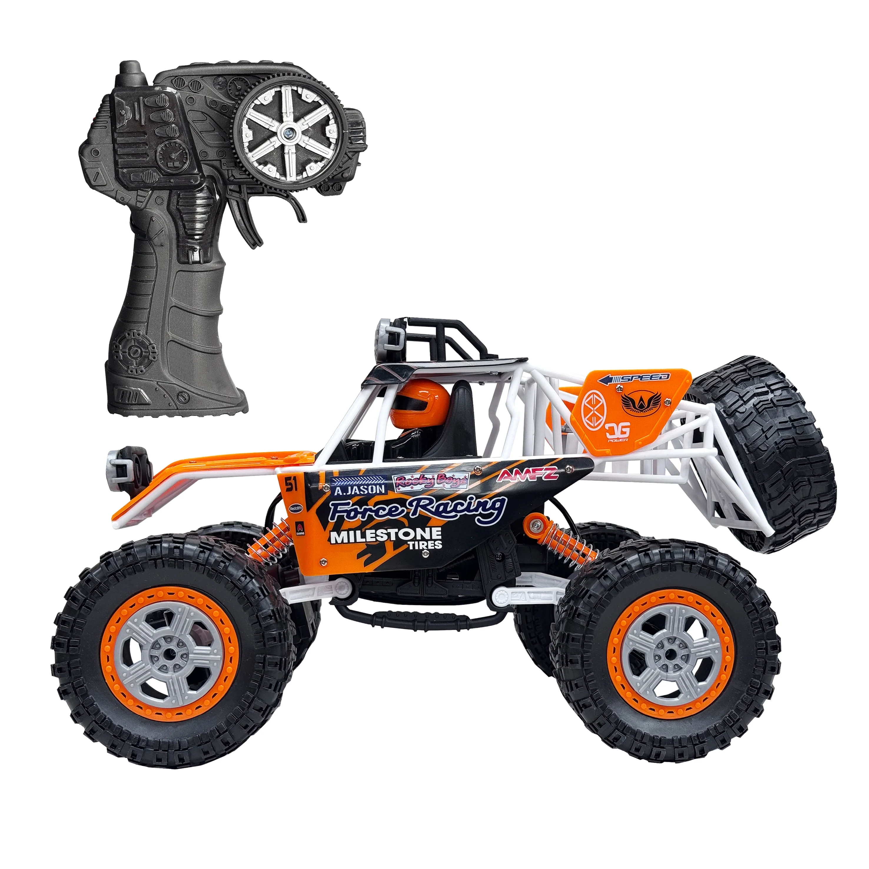 Adventure Force Moab Unlimited 1:14 Scale 4x4 Radio Control Car, Rock Crawler Suspension, USB Rechargeable, 2.4GHz, Off-Road, Black - Image 3