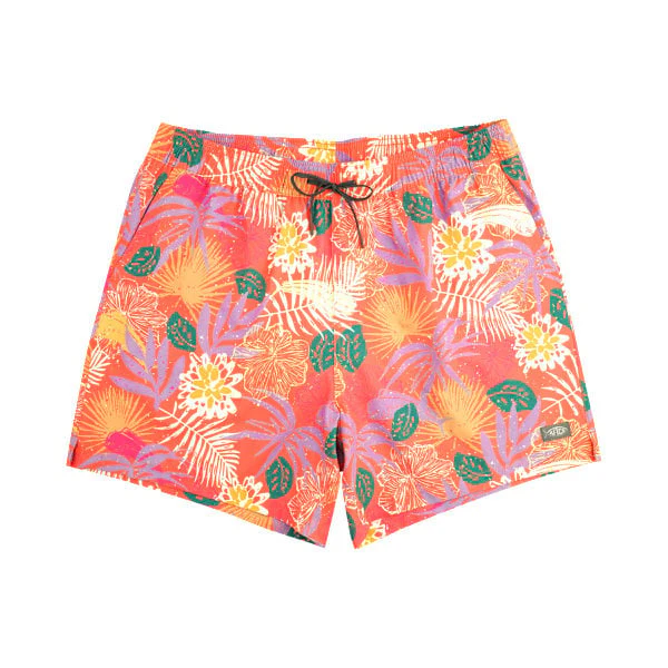 AFTCO Strike Printed Swim Shorts - Coral - XL - Image 2