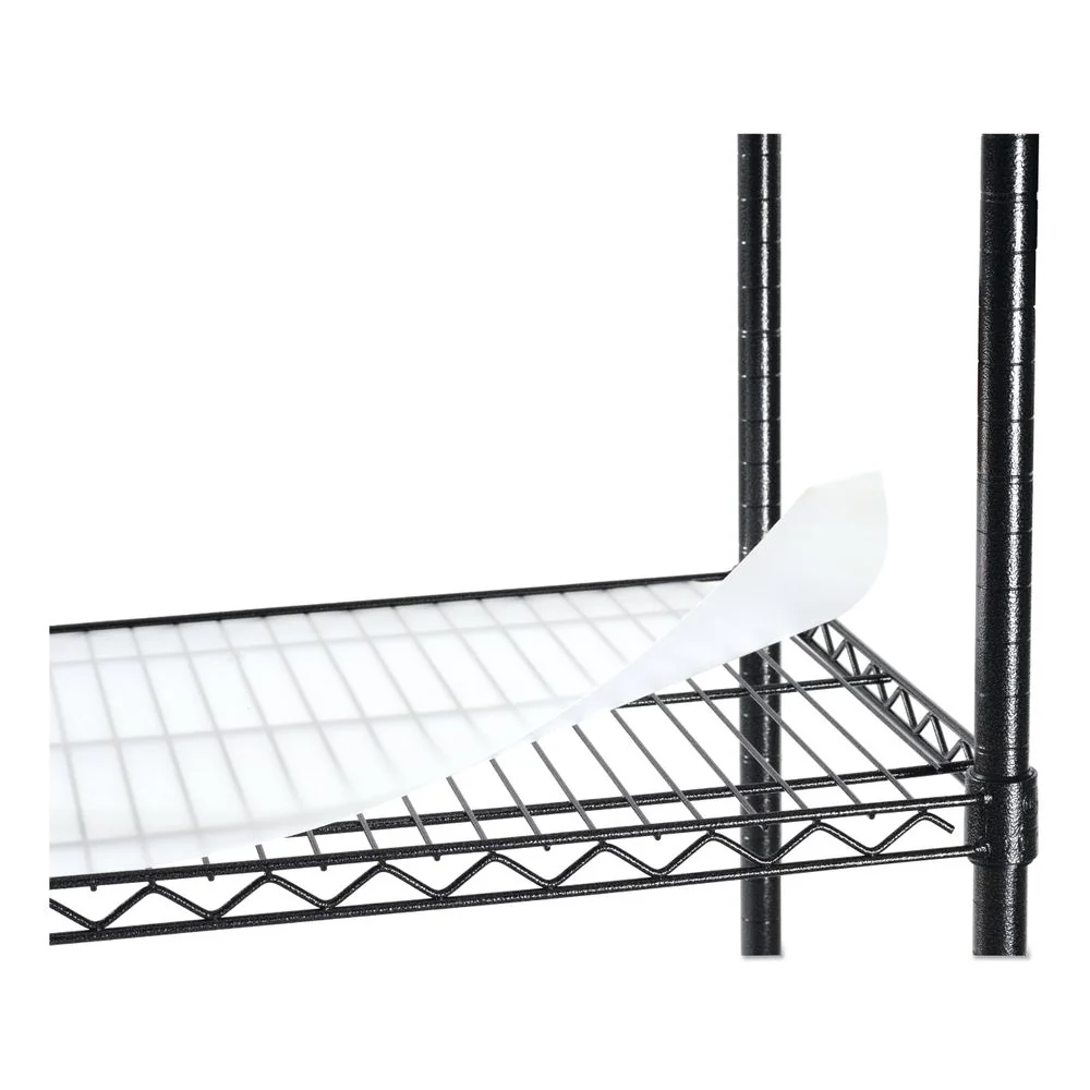 Alera 5-Shelf Wire Shelving Kit with Casters and Shelf Liners, Black Anthracite, 36in x 18in x 72in, ALESW653618BA - Image 6