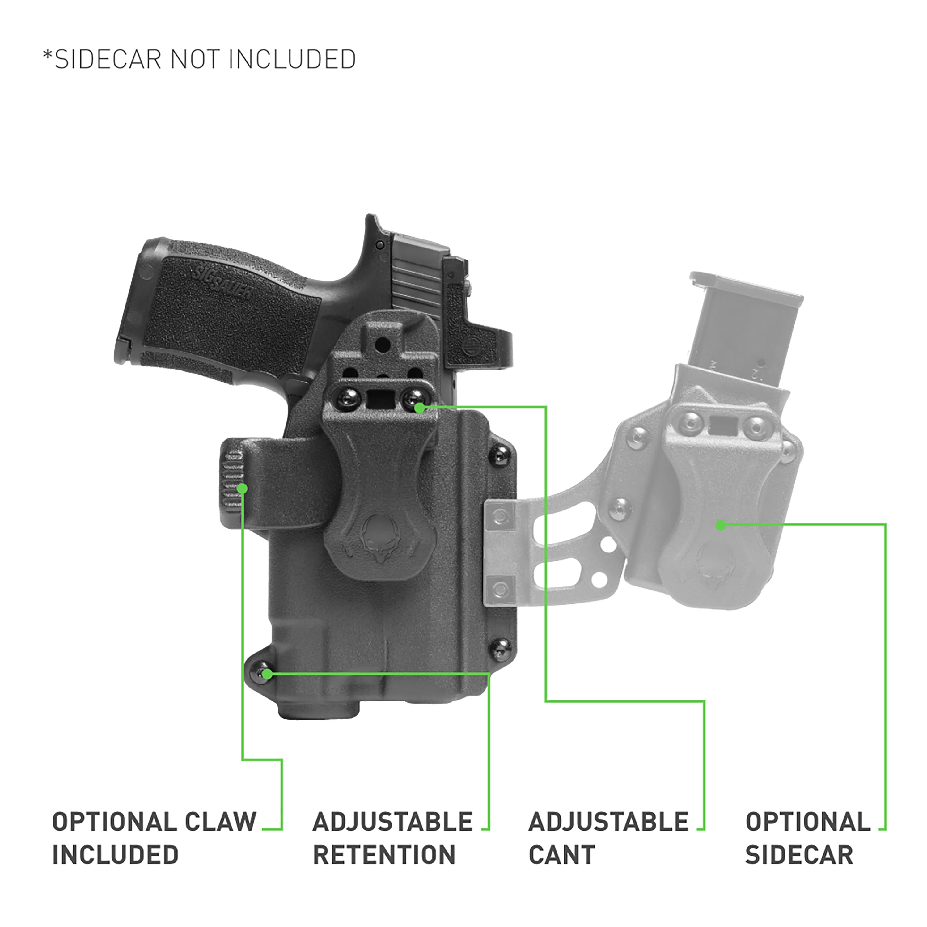 Alien Gear Holsters Photon Optics-Ready Light-Bearing Holster - TLR-7A/WILD1 - Glock 17/22 (Gen1-4)/47 - Image 5