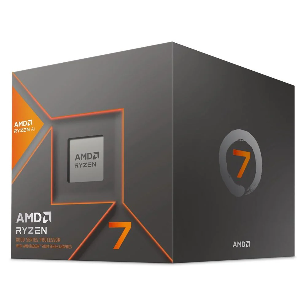 AMD Ryzen 7 8700G Desktop Processor, 8-Core 16-Thread, 4.2 GHz Base, 5.1 GHz Max Boost, Socket AM5, 65W, Integrated Radeon 780M Graphics, Silver