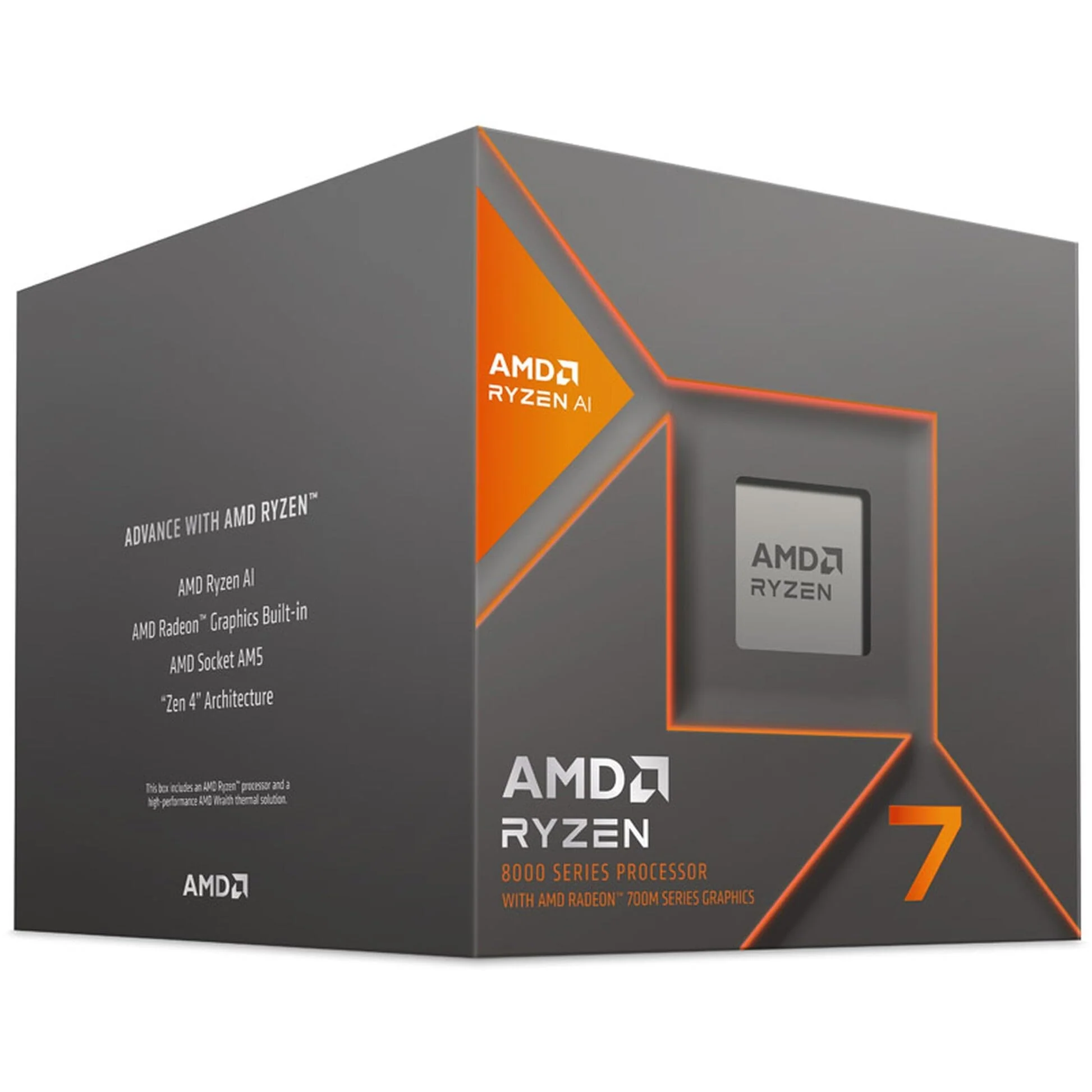 AMD Ryzen 7 8700G Desktop Processor, 8-Core 16-Thread, 4.2 GHz Base, 5.1 GHz Max Boost, Socket AM5, 65W, Integrated Radeon 780M Graphics, Silver - Image 7