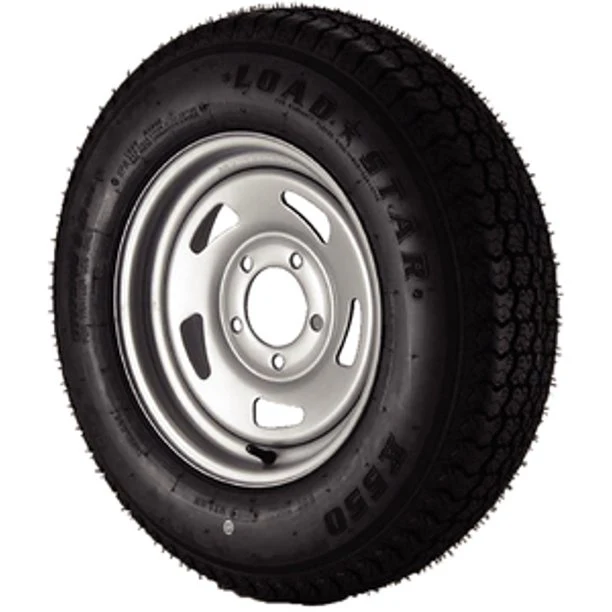 Americana Tire & Wheel 32194 Load Star Kenda KR03 Radial Tire w/Directional Steel Wheel, Silver