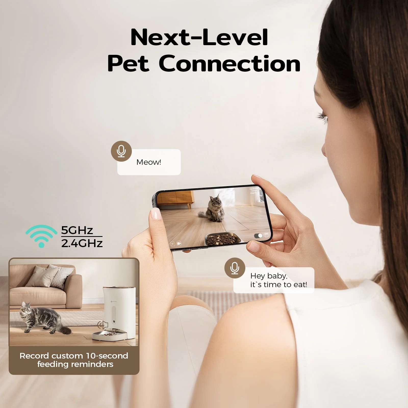 Amicura F1 Pro Automatic Cat Feeder - Image 3