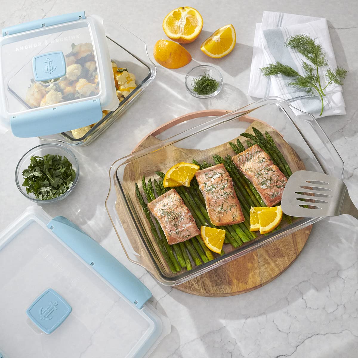 Anchor Hocking TrueLock Glass Baking Dish with Locking Lid, 3 Quart, 9 in by 13 in, Tempered Glass, Oven Safe - Image 8