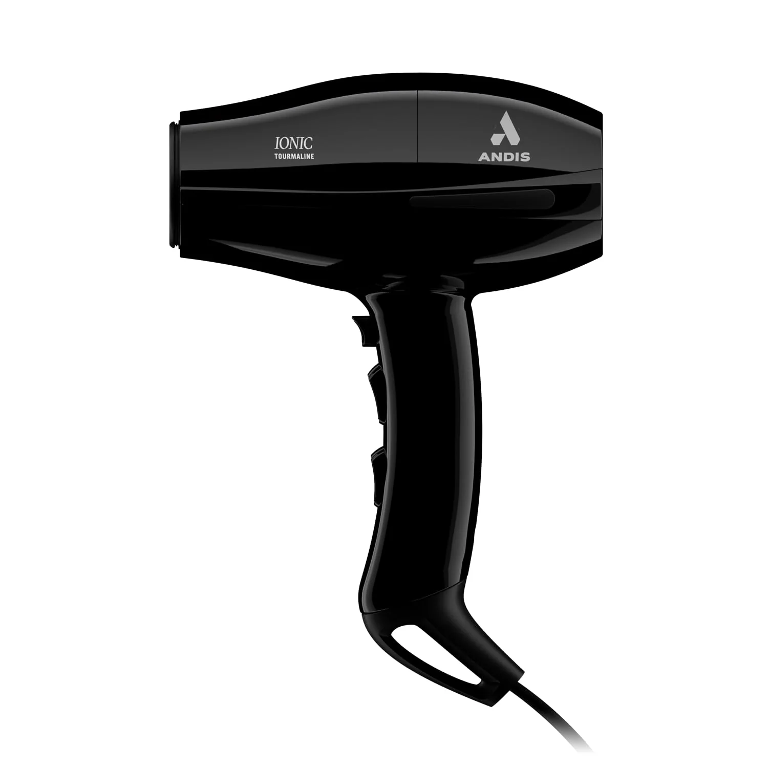 Andis Pro Dry Elite Hair Dryer, 1875 Watt, Tourmaline Ionic Technology, 3 Heat and 2 Speed Settings, Lightweight, Black, 84030