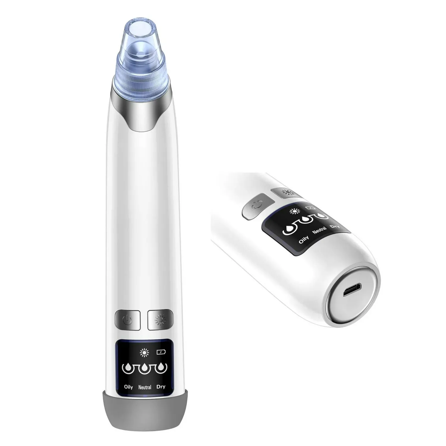 Ansten Pore Vacuum Face Cleaner Blackhead Remover kit Blackhead Remover Pore Vacuum Suction Electric Facial Pore Cleaner USB Rechargeable Blackhead Pimple Sucker for Nose Face Women Men - Image 2