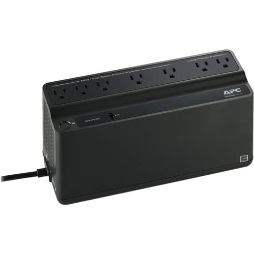American Power Conversion Back UPS 650VA Uninterruptible Power Supply with 1 USB Charging Port, Black, BX650M - Image 2