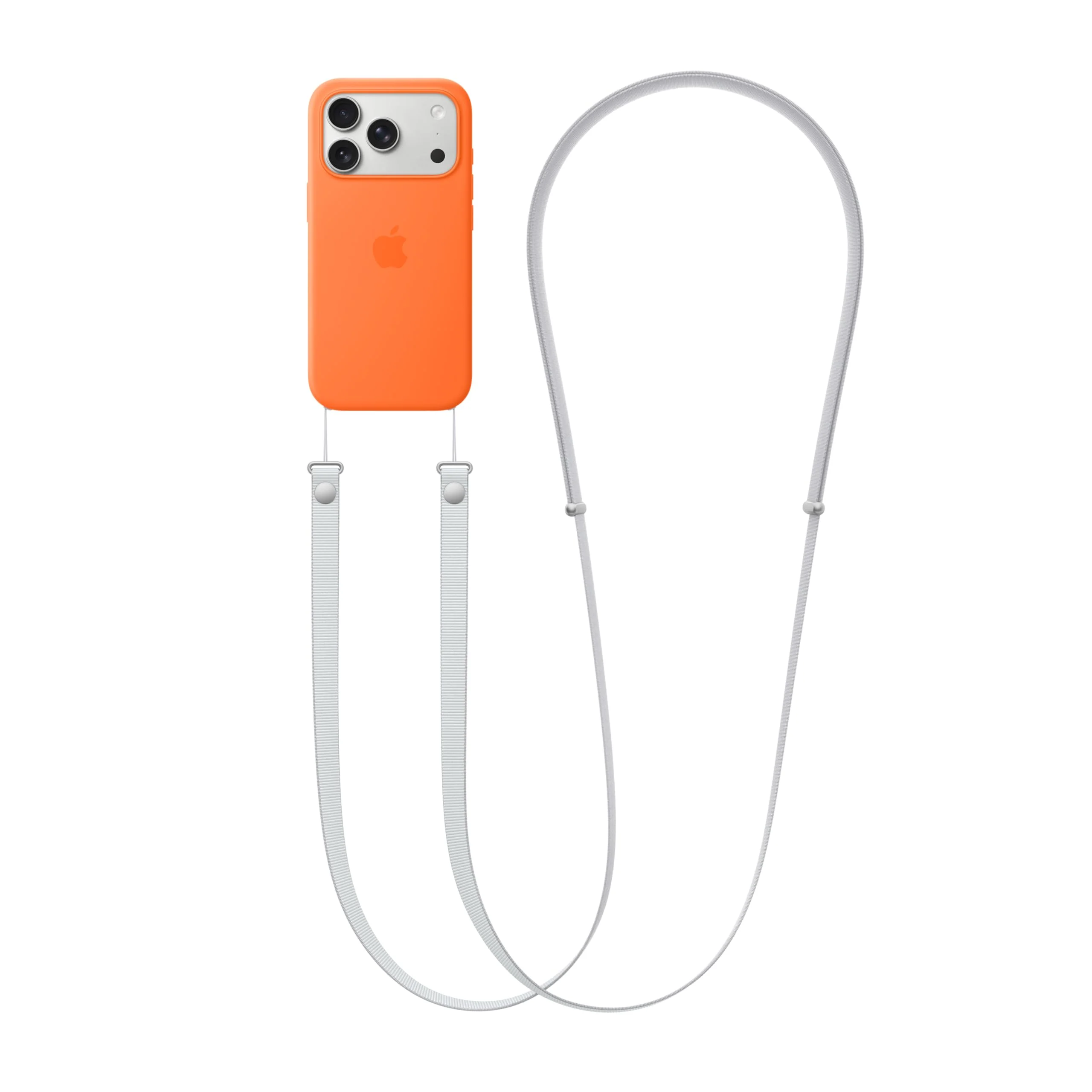Apple Crossbody Strap, Adjustable Length with Embedded Magnets, Light Gray, Compatible with iPhone 17 Series and iPhone Air, MGGM4LL/A - Image 6