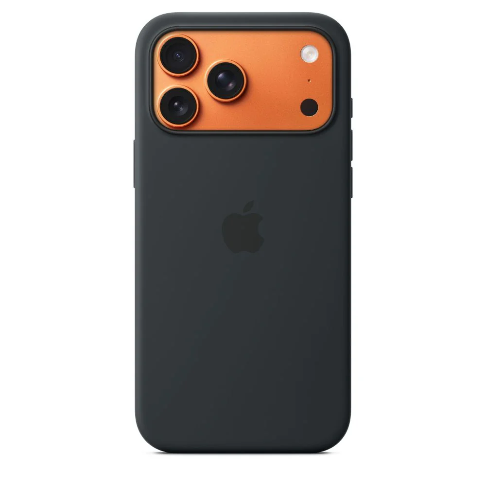 Apple iPhone 17 Pro Max Silicone Case with MagSafe, Neon Yellow, Lightweight, Camera Control, Wireless Charging Compatible, MGFM4ZM/A