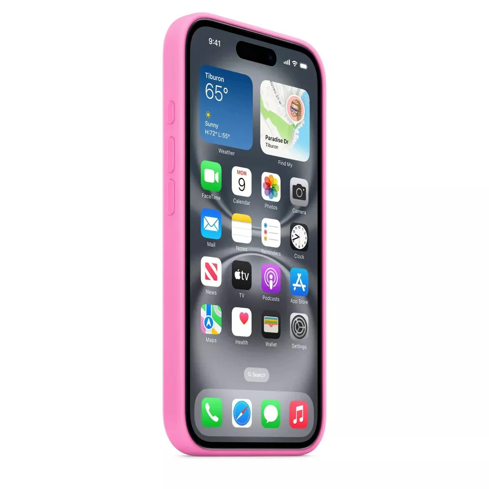 Apple MDGM4ZM/A iPhone 16 Silicone Case with MagSafe, Peony - Image 3