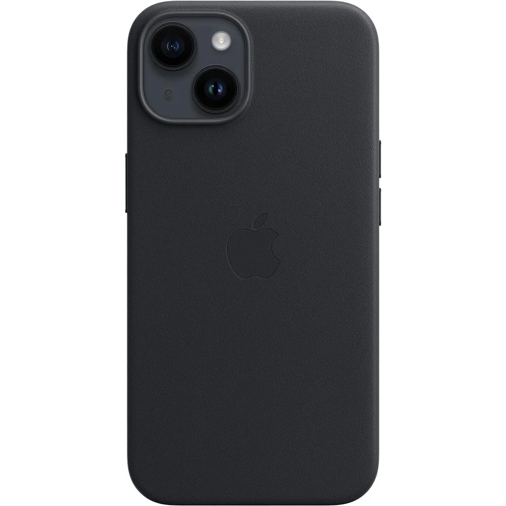 Apple MPP43ZM/A iPhone 14 Leather Case with MagSafe - Midnight - Image 2