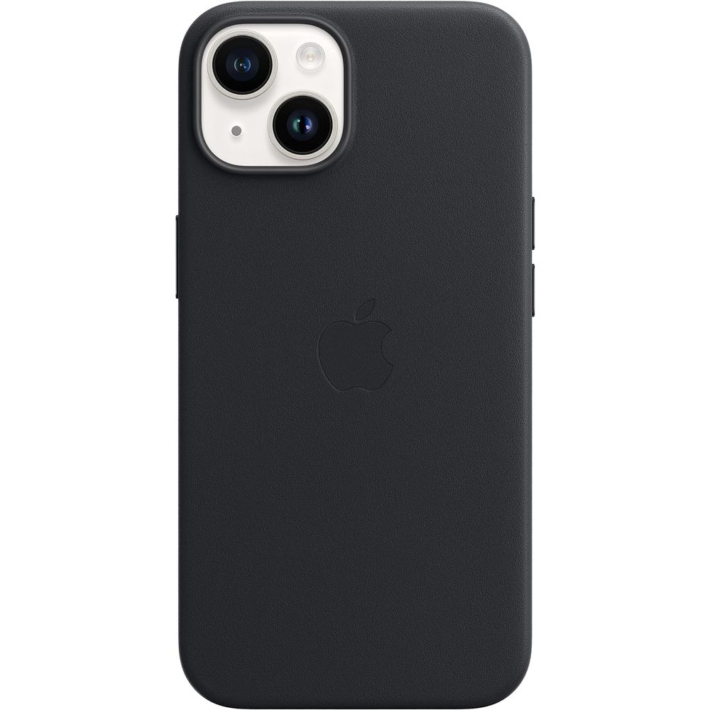 Apple MPP43ZM/A iPhone 14 Leather Case with MagSafe - Midnight - Image 3