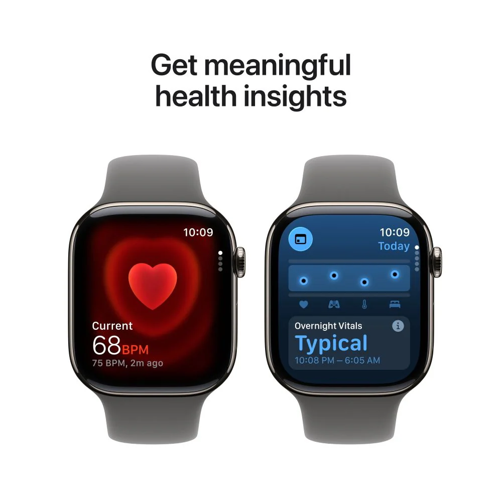 Apple Watch Gen 11 Series 11 Cell 46mm Natural Titanium - Stone Gray Sport Band MFCW4LW/A - Image 6