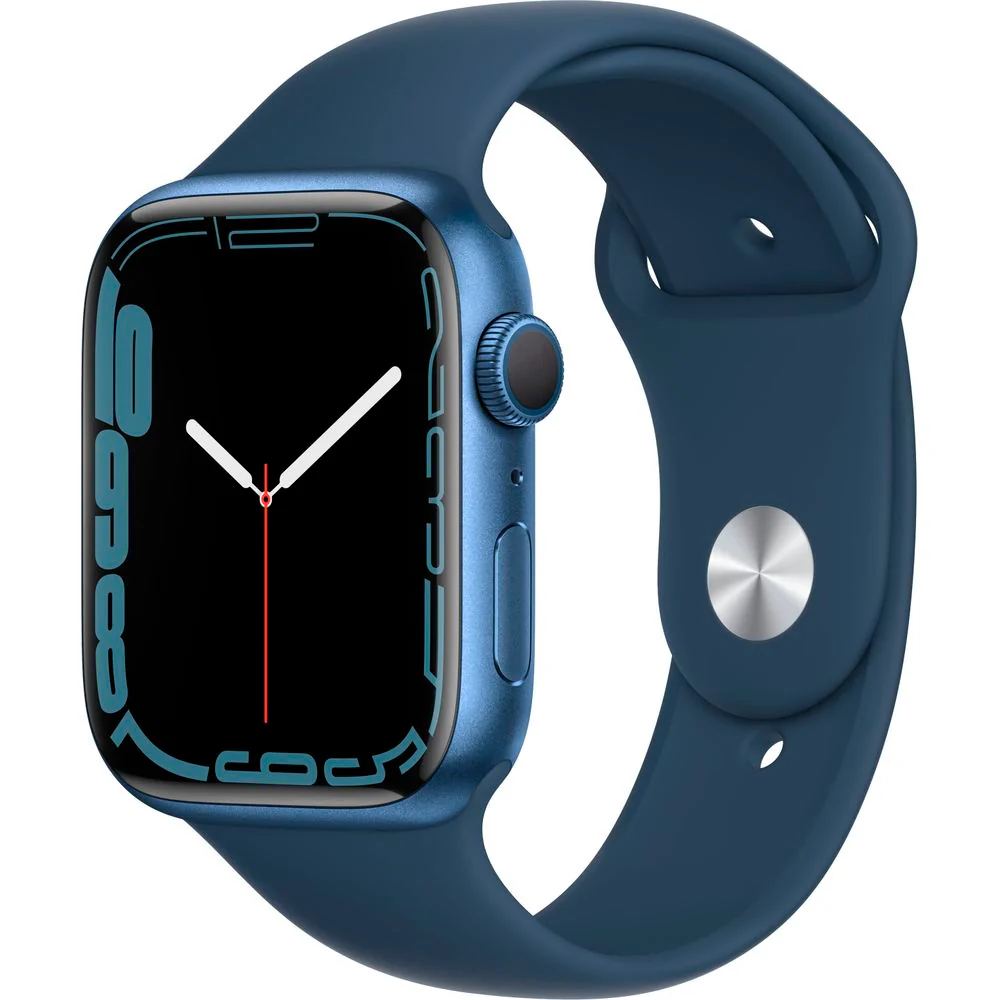 Apple Watch Gen 7 Series 7 45mm Blue Aluminum - Blue Sport Band MKN83VC/A