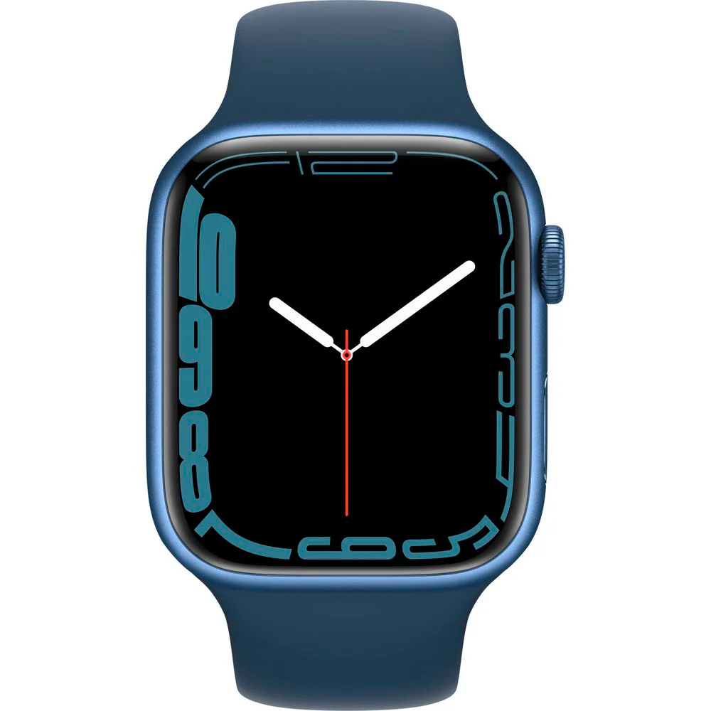 Apple Watch Gen 7 Series 7 45mm Blue Aluminum - Blue Sport Band MKN83VC/A - Image 2