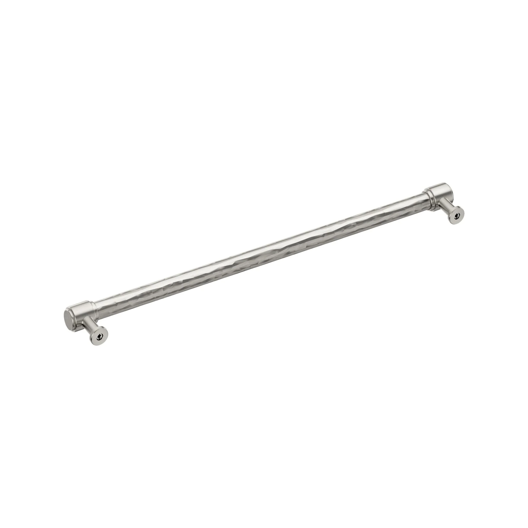 Signature Hardware Lazzara Hammered Appliance Pull, Polished Nickel, 18 Inch Center to Center, Zinc, SH553207PN - Image 2
