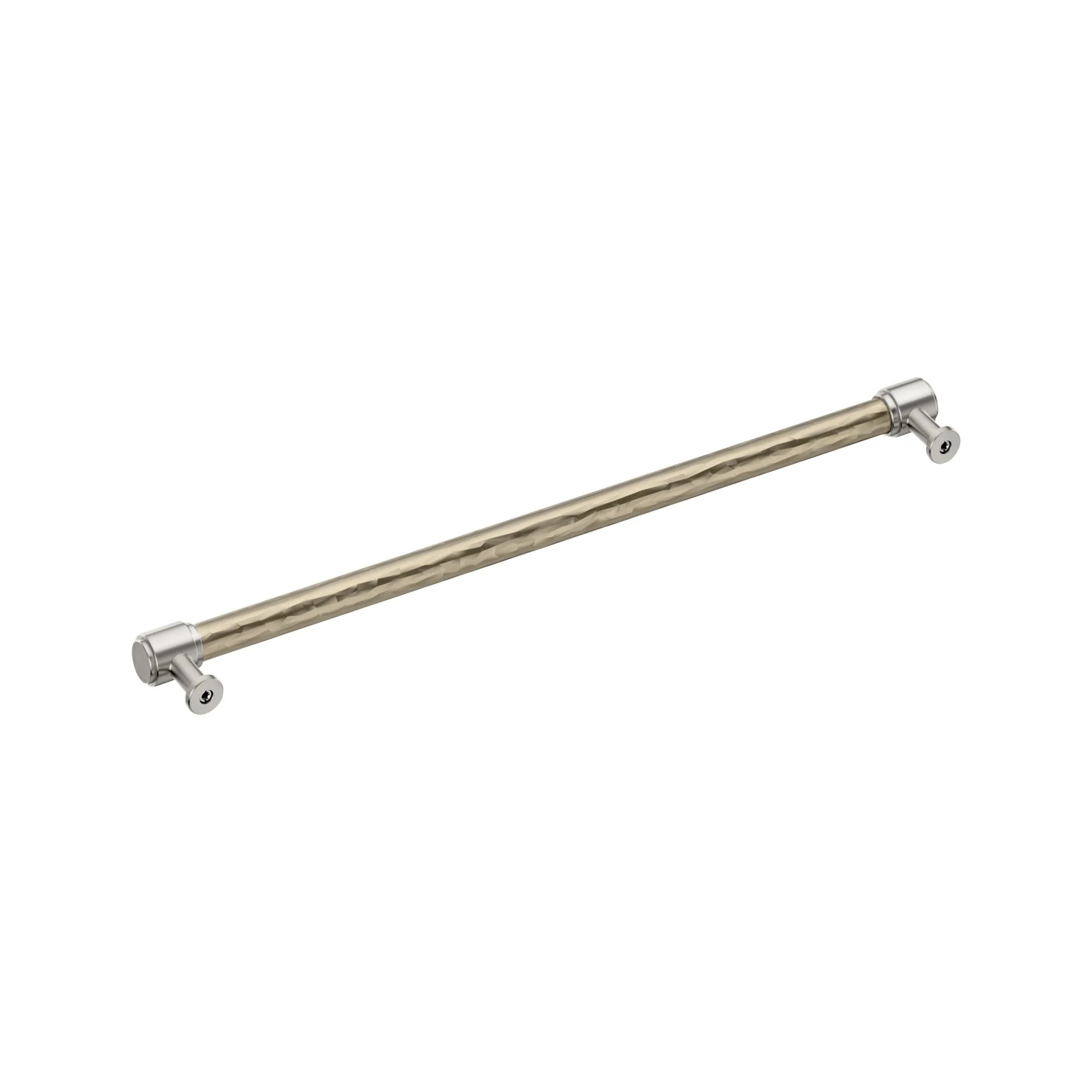 Signature Hardware Lazzara Hammered Appliance Pull, Polished Nickel, 18 Inch Center to Center, Zinc, SH553207PN - Image 7