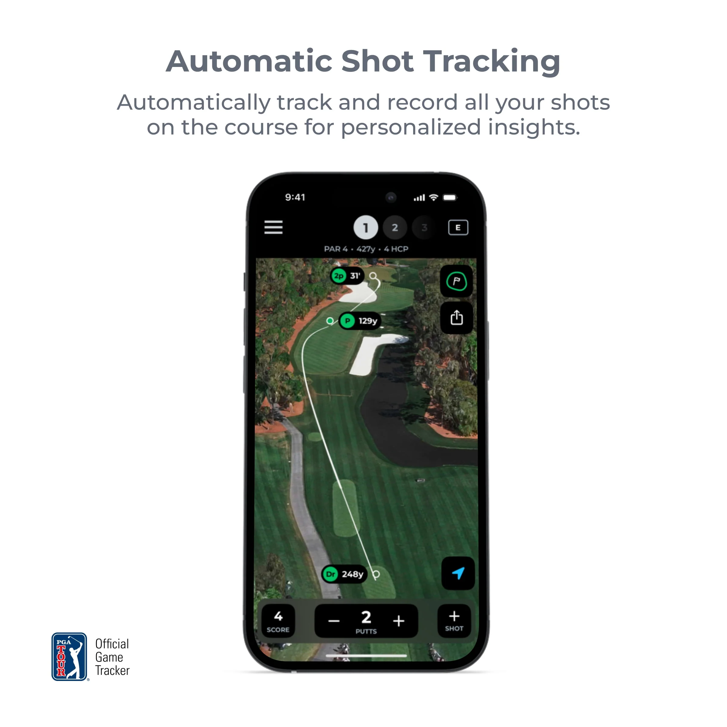 Arccos Golf Smart Sensors Gen 4, Automatic Golf Game Tracking System with A.I. Powered GPS Rangefinder, Smart Club Distances, Weather-Resistant, Smoke, 80015 - Image 5
